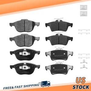 Front Rear Ceramic Brake Pads For Ford Escape Focus Mazda 3 Sport 5 Volvo C30 70 - Picture 1 of 7
