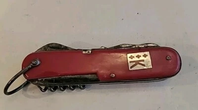   Navaja de bolsillo KORIUM utilitaria estilo suizo multiherramienta Japón. Cuchillo de pesca, años 50 Foto 1 de 4