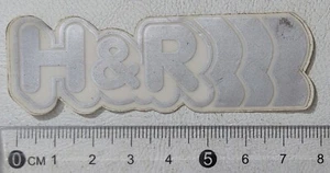 80549 307/tt Vintage AUFKLEBER - H&R - 8 x 3 cm - Bild 1 von 3
