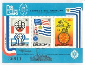 Uruguay 1975 "Exfilmo '75" Mini Sheet Scott C418a MUH 16-3 - Picture 1 of 1