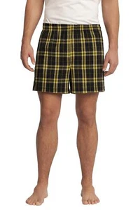 District Teen Men's Flannel Plaid Boxer. DT1801 - Picture 1 of 29