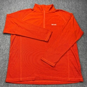 Regatta Shirt Mens XXL Orange Quarter Zip Breathable Quick Dry Great Outdoor - Picture 1 of 18