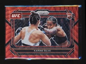 2023 PRIZM UFC RUBY WAVE ROOKIE 25 Karine Silva - Flyweight