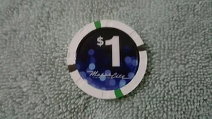 MOTOR CITY HOTEL AND CASINO $1 Casino Gaming Chip ~ Detroit, MI. Rare Blue Chip - Picture 1 of 1