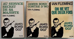 Lot de 3 ROMANS "JAMES BOND" - ANNEE 1964 et 1966 - IAN FLEMING - PLON - Foto 1 di 8