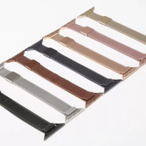 For Apple Watch Skinny Strap 8 7 38/40/41/42/44/45mm Magnetic Milanese Loop Band - Picture 1 of 19