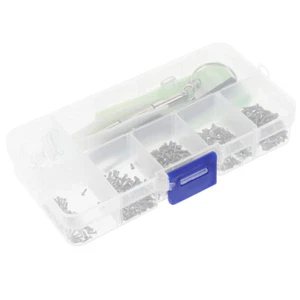 Kit Riparazione Occhiali Set Cacciaviti Montatura Occhiali Accessori Viti - Foto 1 di 12