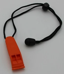 MARINE SAFETY NATO APPROVED WHISTLE AND MARINE CORD LOCK LANYARD - Picture 1 of 2