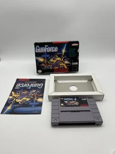 Gun Force - Super Nintendo - SNES - EMBALAJE ORIGINAL + instrucciones - NTSC-U/C - Imagen 1 de 9