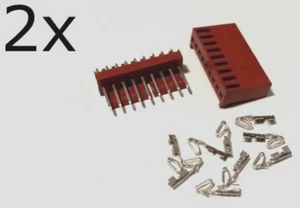 (2 Kits) 9-Pin Molex Locking Header Connector Kit 22-26AWG 0,10" Pin Abstand - Bild 1 von 2