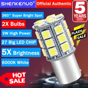 2x White Interior 1109 1156 LED Sleeper Light Bulb For Freightliner Cascadia 930 - Bild 1 von 4