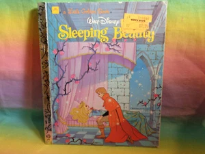 Vintage 1986 Disney's Sleeping Beauty Little Golden Book Hardcover - Foto 1 di 12