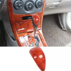 Knob Cover Gear Shift Middle Console ABS Brown Wood For Toyota Corolla 2007-2013 - Picture 1 of 9