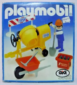 Playmobil Bau Vintage 3562 Italien Gigi Betonmischer, Werkzeug 1982 Neu in OVP-B3 - Bild 1 von 5