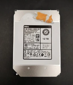 9HXK6 09HXK6 HUH721212AL5200 DELL 12TB 7.2K 12G 512E SAS 3.5" LFF HDD 100 HEALTH - Afbeelding 1 van 3