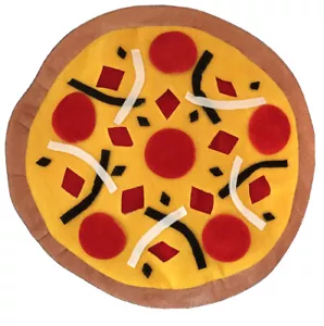 Adult Unisex 23" Fitted Pizza Hat Pepperoni Slice Pie Cap Halloween Costume - Picture 1 of 6