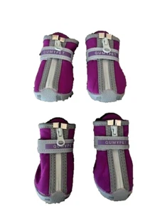 QUMY Dog Shoes for Small Dogs, Puppy Dog Boots & Paw Protectors size 2 Purple - Picture 1 of 5
