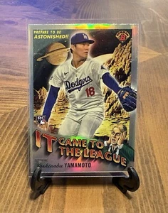2024 Bowman Chrome Yoshinobu Yamamoto It Came To The League Rookie Free Ship - Picture 1 of 2