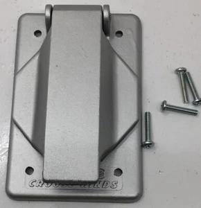 DS1020-G CROUSE HINDS NO GASKET 1.70" CAST ALUMINUM RECEPTACLE COVER, 1GANG NO G - Picture 1 of 3