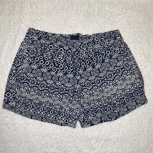 Girl’s 7 GAP KIDS Navy Printed Cotton Cuffed Hem Pull On Shirts w/ Pockets EXC - Picture 1 of 11