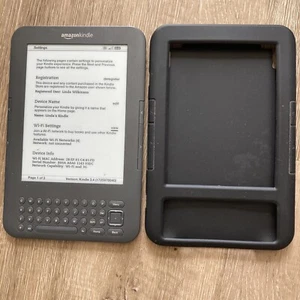 Amazon Kindle Keyboard D00901 3rd Gen 4GB 6” E-Reader Wi-Fi Untested - Afbeelding 1 van 8