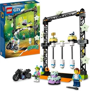 LEGO 60341 City Stuntz Umstoß-Challenge Set, inkl. Motorrad und Stunt Racer - Bild 1 von 3