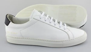 Men's COMMON PROJECTS '2257' White Leather Retro Sneakers Size US 13 EUR 46 - Picture 1 of 6