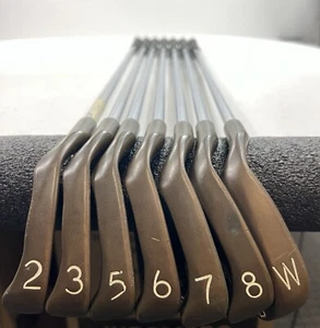 Ping ISI Copper Set Of 7 Black Dot Irons 2,3,5,6,7,8,W Left Handed Golf Clubs - Picture 1 of 17
