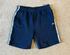 Lacoste Men's Navy Blue Cotton Sweat Shorts - Size Large - Picture 1 of 4