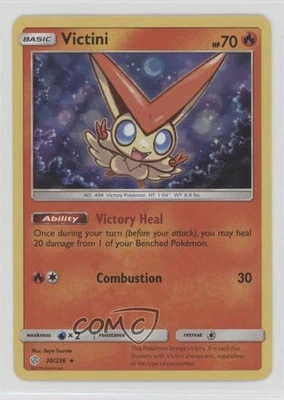 Victini Holo Pokémon Sun & Moon Cosmic Eclipse #30 - Image 1 of 2