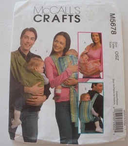 McCalls 5678 Baby Carriers Sewing Pattern - Picture 1 of 2