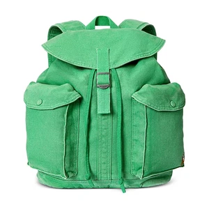 Polo Ralph Lauren  Flap-Top Canvas Backpack Unisex Green - Picture 1 of 5