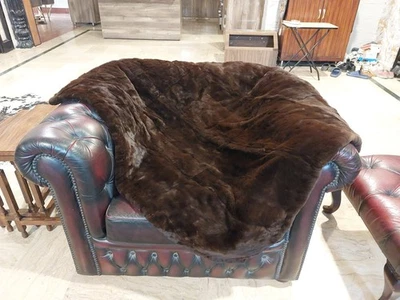 Ковер плед из натурального меха кролика рекса размер 51 x 40 дюймов - 6840 - Изображение 1 из 4