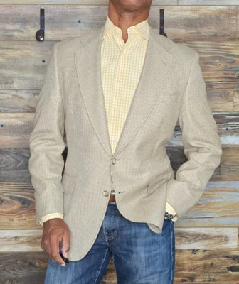 Vintage Pierre Cardin Couture Paris New York Houndstooth Jacket Blazer 40R - Image 1 of 4