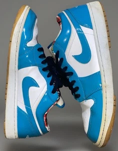 Air Jordan 1 Low SE Barcelona Cyber Teal White Sz 12 DC6991-400 No Box - Picture 1 of 12