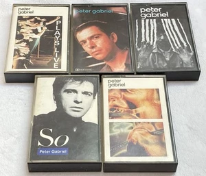 Peter Gabriel Cassette Tape Albums x 5 Inc Self Titled-So-Plays Live 70/80’s - Picture 1 of 8