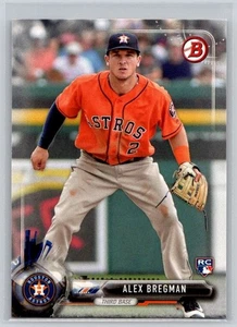 Tarjeta de béisbol Alex Bregman Rookie - 2017 Bowman #75 - Astros de Houston - Imagen 1 de 2