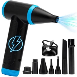 Compressed Air Duster 150000 RPM - Computer Keyboard Cleaner - Jet Dry Mini A... - Picture 1 of 6