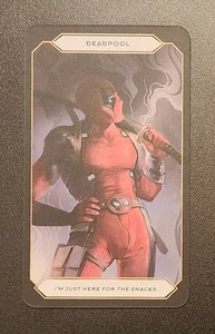 Deadpool Marvel Oracle  "I’m Just Here for the Snacks" JUMBO SIZE CARD  - Picture 1 of 2