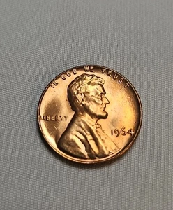 1964 Lincoln Cent SMS mit Fehler "L" in Liberty kein Münzzeichen schön siehe Bilder!! - Bild 1 von 6