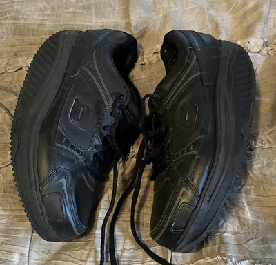 Zapatos Skechers Shape Ups Maisto 7.5 Cuero Negro 76557 Caminar Trabajo Resistente al Deslizamiento Foto 1 de 4