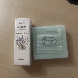 Biacia lavender essential oil 10ml + Lavender soap - Picture 1 of 2