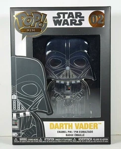 Funko POP Pin Darth Vader Star Wars Rare 2020 Wave One Large Emaille Pin Neu - Bild 1 von 8