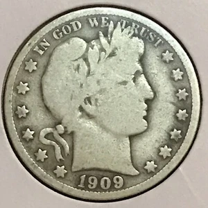 U.S. Barber Half Prem en muy buen estado 1909-S - Imagen 1 de 2