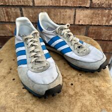 Adidas TRX Competition Running Shoes West Germany 3 Stripes White Blue