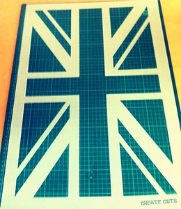 Union Jack British Flag STENCIL Craft Airbrush National Flag Painting - Picture 1 of 2