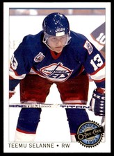 1992-93 O-Pee-Chee Premier Teemu Selanne Winnipeg Jets #68