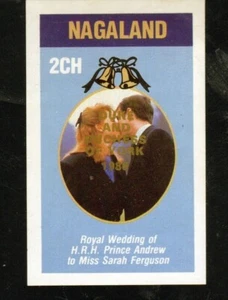NAGALAND OF INDIA 1986 PRINCE ANDREW WEDDING MINT VF NH O.G S/S (33NAG) - Picture 1 of 1