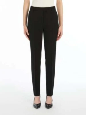 Pantalón Max Mara Negro Hecho en Italia 10" Rize Site Cremallera Talla Negra Foto 1 de 4