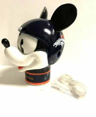 DENVER BRONCOS NFL MICKEY MOUSE HELMET ANTENNA BALL PENCIL CAKE TOPPER FREE SHIP - Image 1 of 2